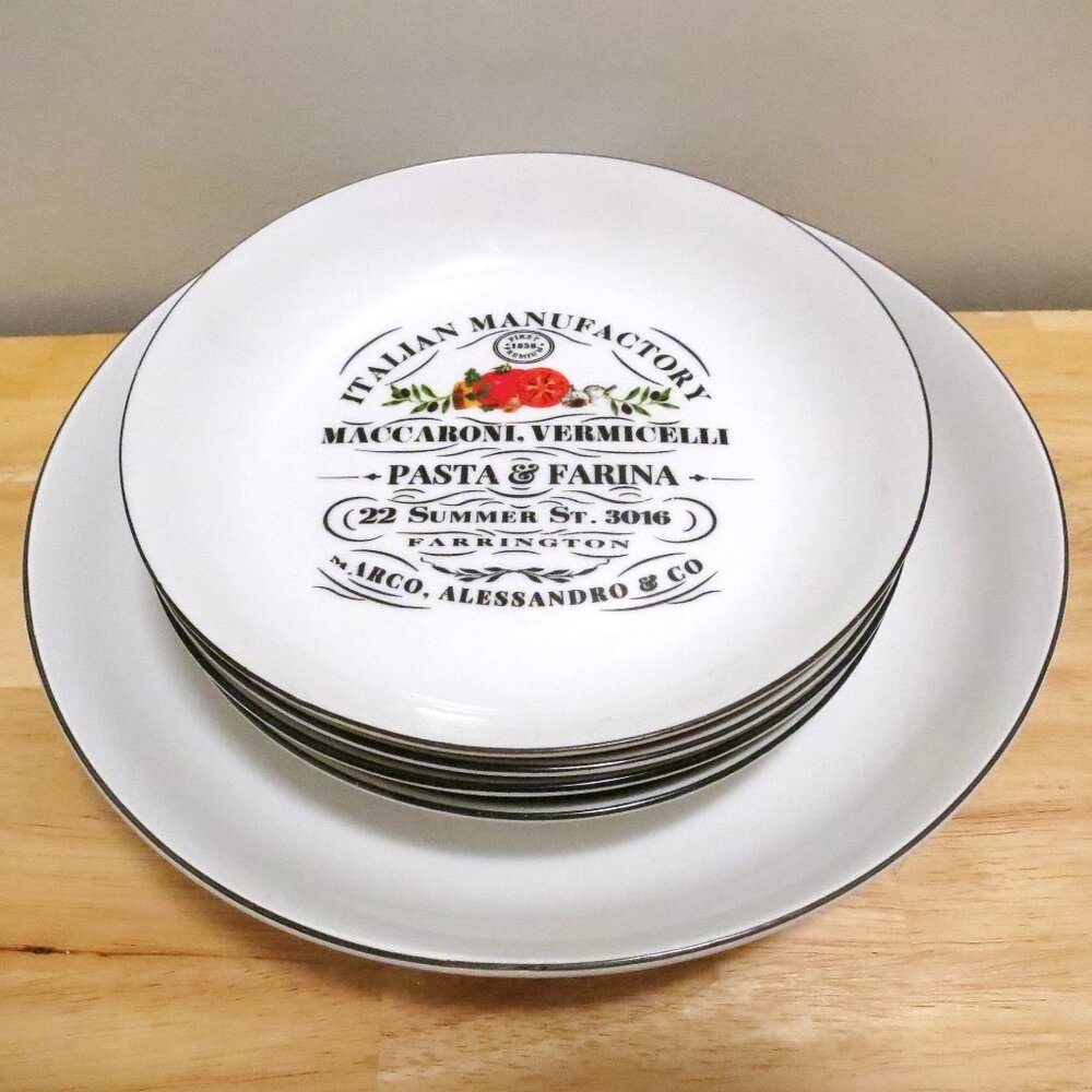 Maxwell & Williams 5 Piece Bari Pasta Bowl Serving Set Porcelain